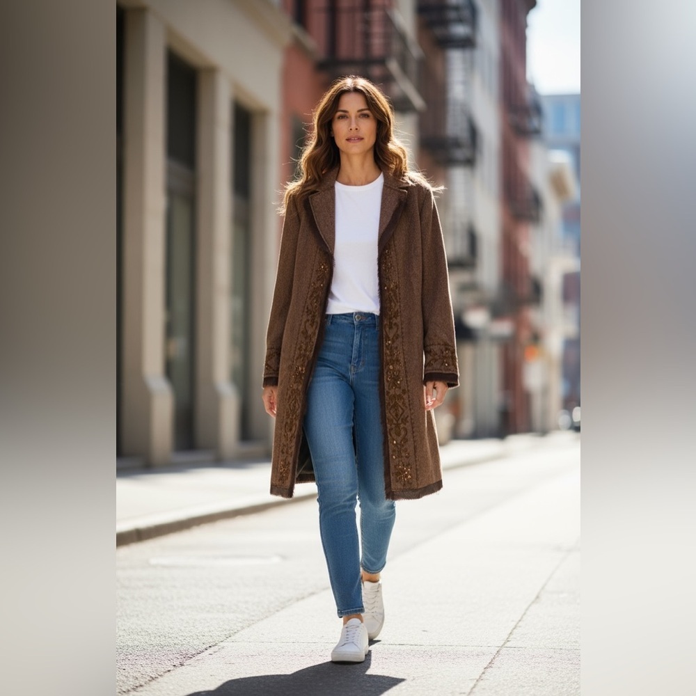 Vintage NEVER USED. Jacket coat embelished , very rare​​​​​​​​​​​​​​​​​​…​​​
